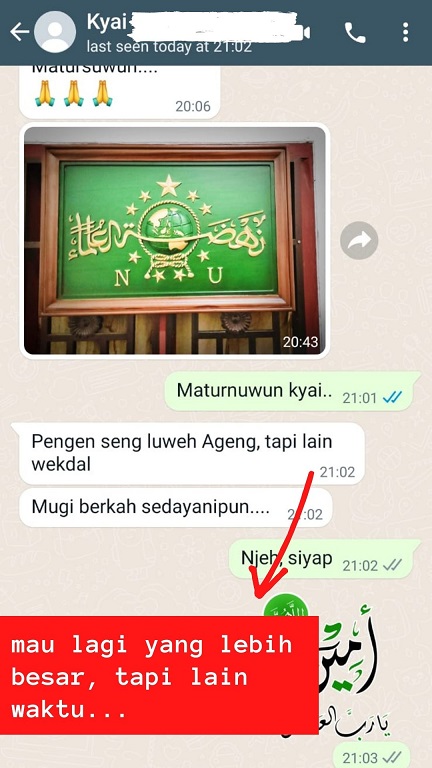 kaligrafi ukir pasuruan logo nu mau lagi